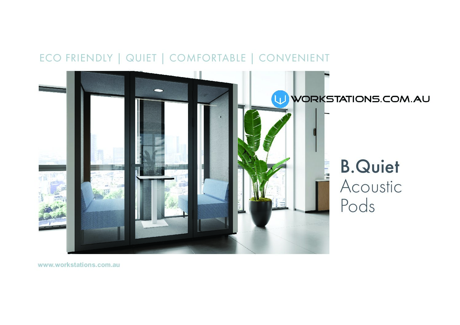 B.Quiet Single Pod 3 B.Quiet pdf - Office Furniture B.Quiet Single Pod - office furniture